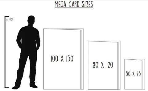 GIANT CARD SIZES