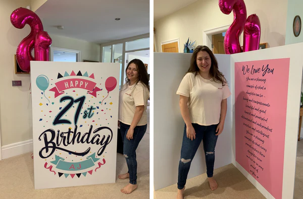 GIANT PERSONALISED 21ST BIRTHDAY CARD