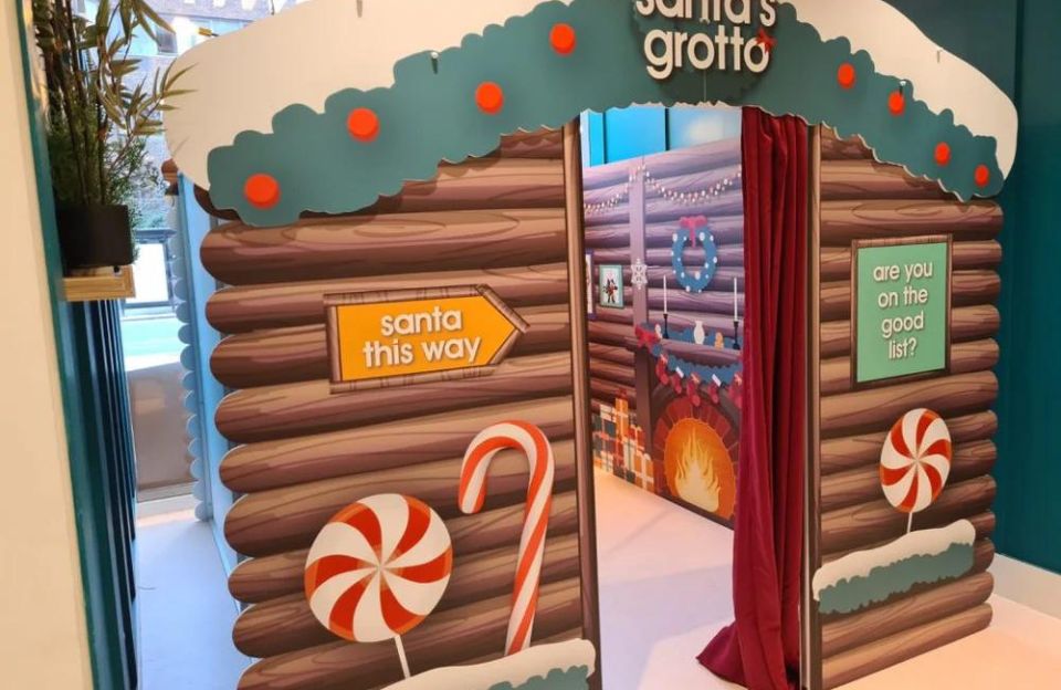 Santa’s Grotto for Get Set Go! A Photo Cutouts First